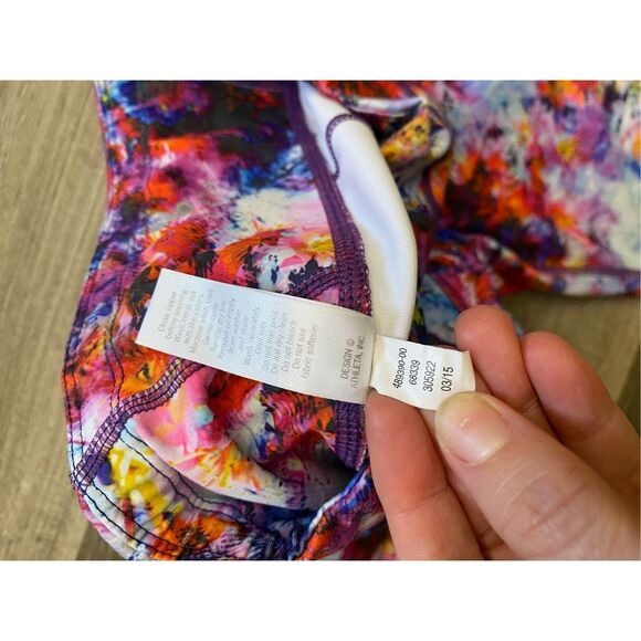 Athleta HYPERSONIC SONAR TIGHT in Ember Orange Multi Leggings, Sz Small, MP $84 - Picture 6 of 10